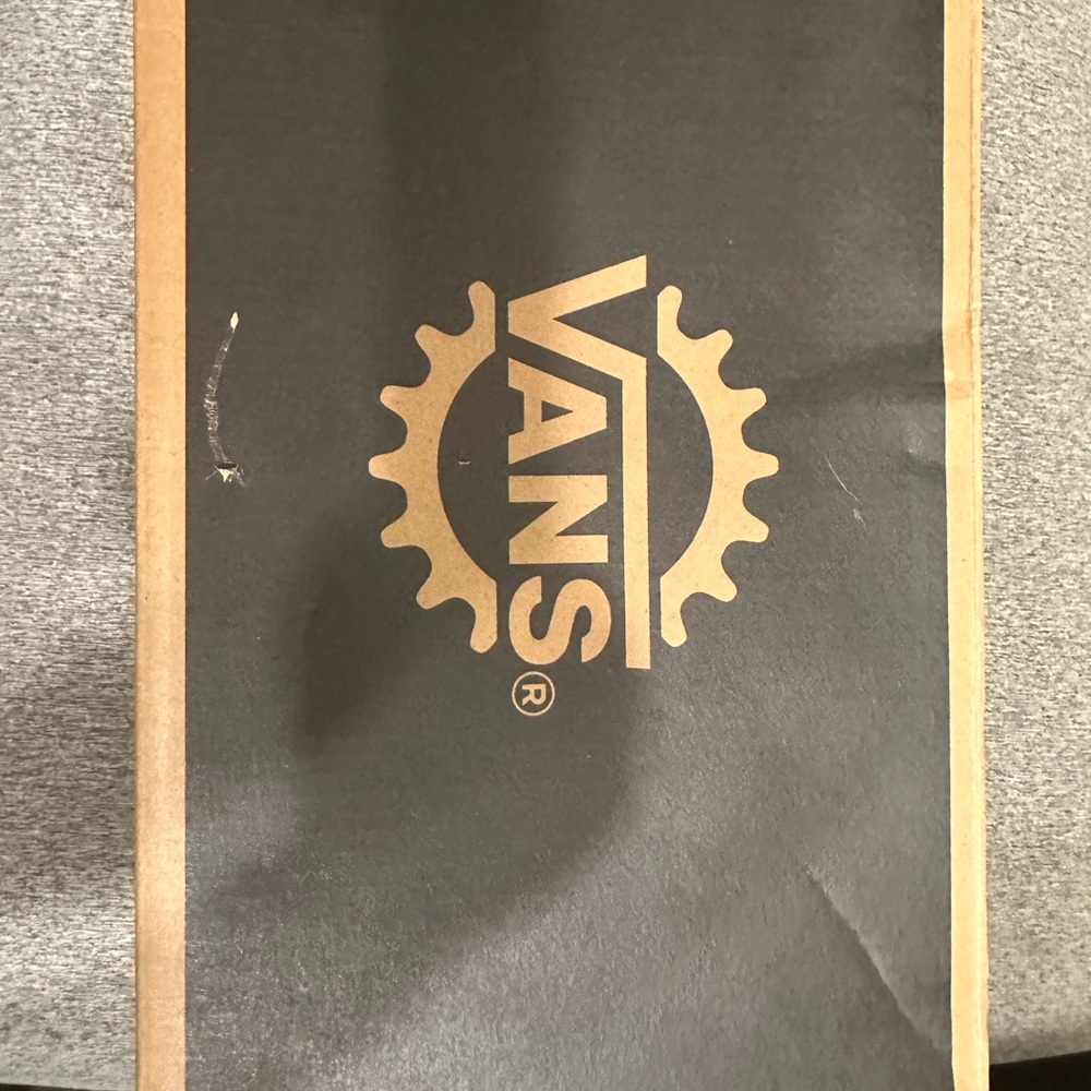 Vans Black and Gold Logo Box